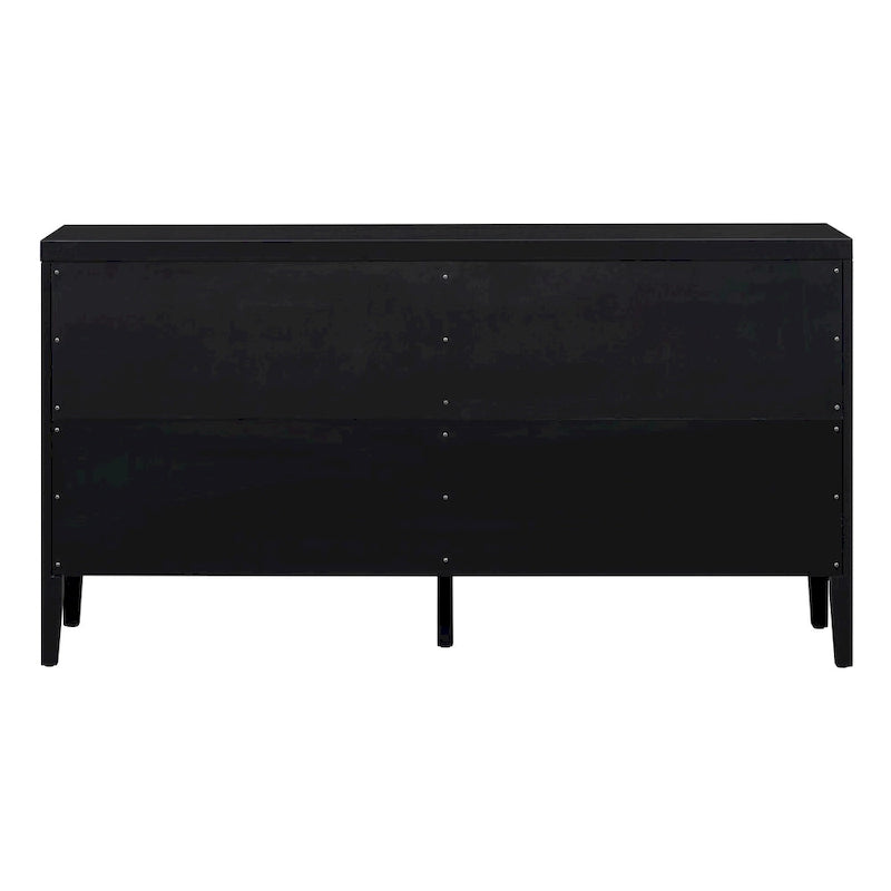 Meuble de rangement avec poignée de porte en métal