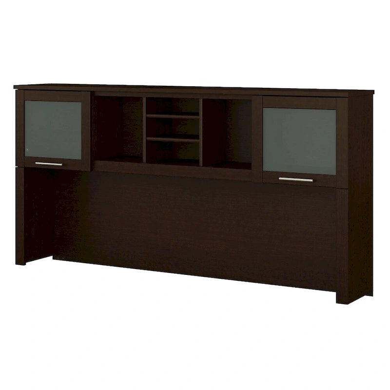 Meuble haut couleur cerisier pour bureau en L (meuble haut seulement)