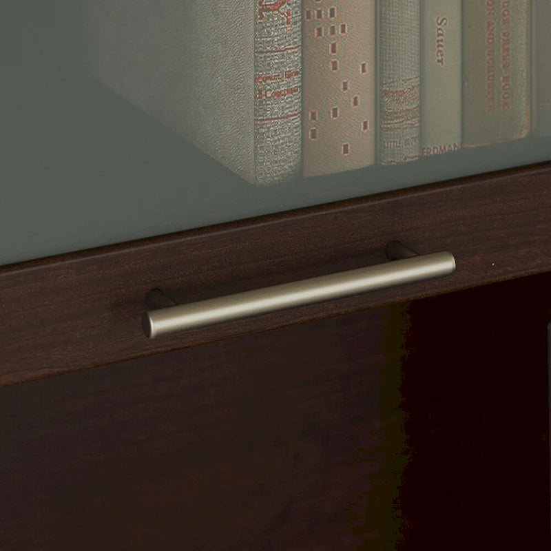 Meuble haut couleur cerisier pour bureau en L (meuble haut seulement)