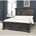 Ensemble de chambre à coucher 4 pièces Roundhill Furniture Farson avec finition en noyer foncé vieilli