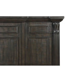 Ensemble de chambre à coucher 4 pièces Roundhill Furniture Farson avec finition en noyer foncé vieilli