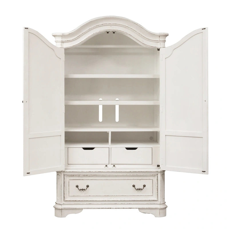 Armoire Blanc Antique Magnolia Manor