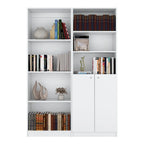 Grande bibliothèque de 4 étagères et armoire - Lot de 2