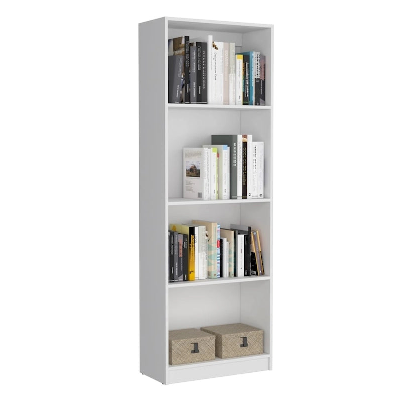 Grande bibliothèque de 4 étagères et armoire - Lot de 2