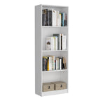 Grande bibliothèque de 4 étagères et armoire - Lot de 2