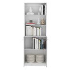 Grande bibliothèque de 4 étagères et armoire - Lot de 2