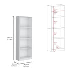 Grande bibliothèque de 4 étagères et armoire - Lot de 2