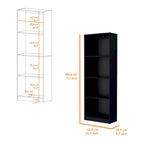 Grande bibliothèque de 4 étagères et armoire - Lot de 2