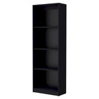 Grande bibliothèque de 4 étagères et armoire - Lot de 2