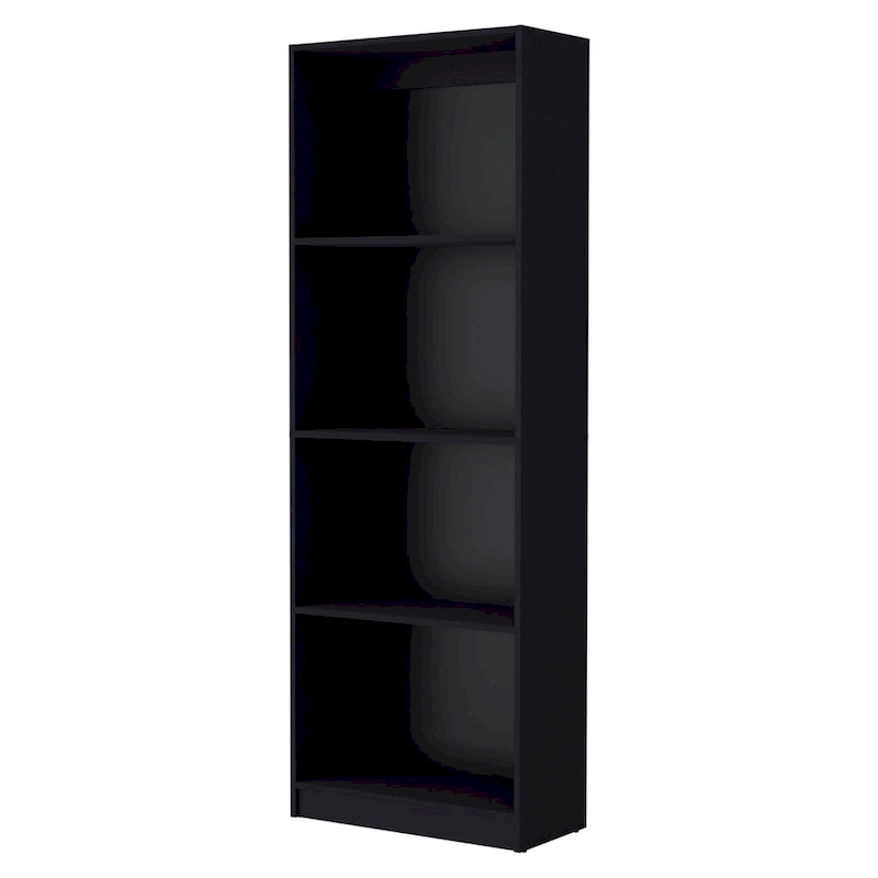 Grande bibliothèque de 4 étagères et armoire - Lot de 2