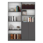 Grande bibliothèque de 4 étagères et armoire - Lot de 2