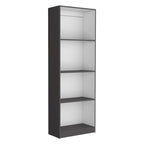 Grande bibliothèque de 4 étagères et armoire - Lot de 2