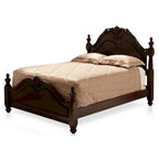 Ensemble de chambre à coucher 2 pièces à baldaquin Diva en bois massif de cerisier de Furniture of America