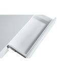 Bureau Somette contemporain blanc brillant et verre