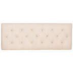 Banc en bois capitonné style brasserie Lynnette - 47,3 x 17,5 x 19 - 47Lx18Px19H