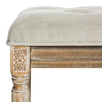 Banc en bois capitonné style brasserie Lynnette - 47,3 x 17,5 x 19 - 47Lx18Px19H
