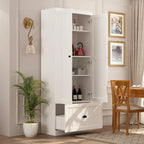 Meuble d'entrée multifonctionnel : Banc de rangement, étagère, porte-manteau et penderie.
