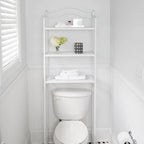 Étagère de rangement de salle de bain 3 niveaux en métal pour toilettes Household Essentials - 11,6L x 23,5l x 65,5H
