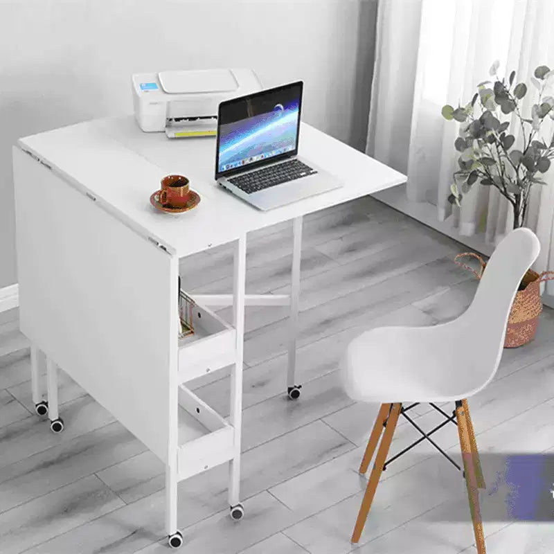 Erommy Home Hobby Craft Table for Home Office Sewing Room Craft Room, Fixed Height 35.5in