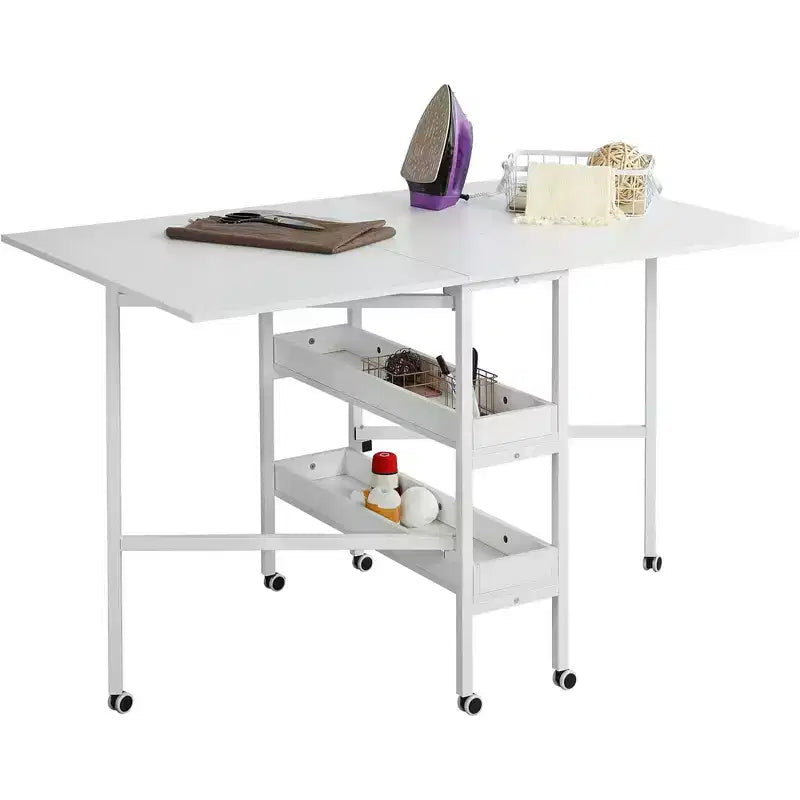 Table Erommy Home Hobby Craft pour bureau à domicile, salle de couture, salle d'artisanat, hauteur fixe 35,5 po