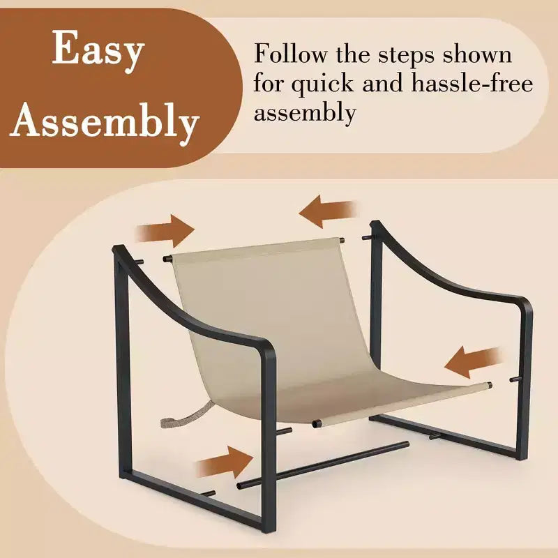Whizmax Fauteuil d'appoint inclinable moderne du milieu du siècle, chaises de salon en tissu avec cadre en métal robuste, fauteuil de lecture pour salon chambre à coucher