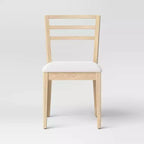 Lot de 2 chaises de salle à manger à barreaux avec assise rembourrée - Room Essentials