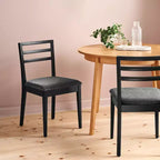 Lot de 2 chaises de salle à manger à barreaux avec assise rembourrée - Room Essentials