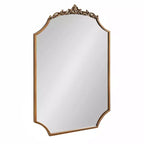 Kate & Laurel All Things Decor Arendahl Traditional Scallop Mirror Gold