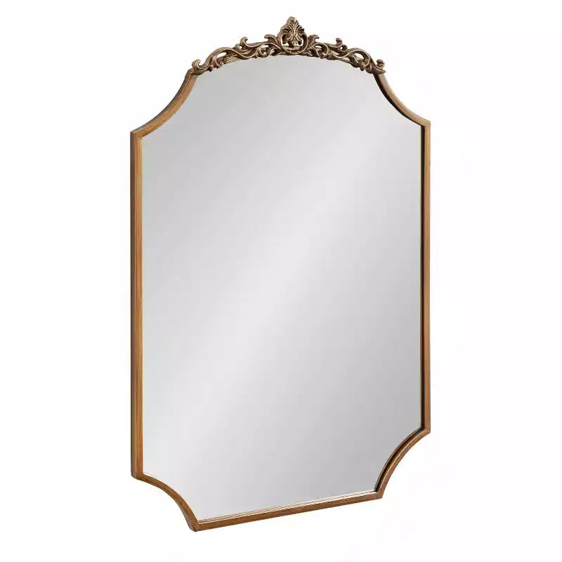 Kate & Laurel All Things Decor Arendahl Traditional Scallop Mirror Gold