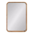 Miroir Mural Décoratif Rectangle Arrondi Encadré en Bois Hutton Kate & Laurel All Things Decor