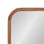 Miroir Mural Décoratif Rectangle Arrondi Encadré en Bois Hutton Kate & Laurel All Things Decor