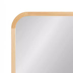 Miroir Mural Décoratif Rectangle Arrondi Encadré en Bois Hutton Kate & Laurel All Things Decor