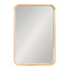Miroir Mural Décoratif Rectangle Arrondi Encadré en Bois Hutton Kate & Laurel All Things Decor