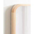 Miroir Mural Décoratif Rectangle Arrondi Encadré en Bois Hutton Kate & Laurel All Things Decor