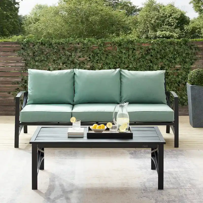 Ensemble de canapés d'extérieur 2 pièces Kaplan Crosley - 79 L x 65 P x 32 H