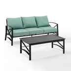 Ensemble de canapés d'extérieur 2 pièces Kaplan Crosley - 79 L x 65 P x 32 H