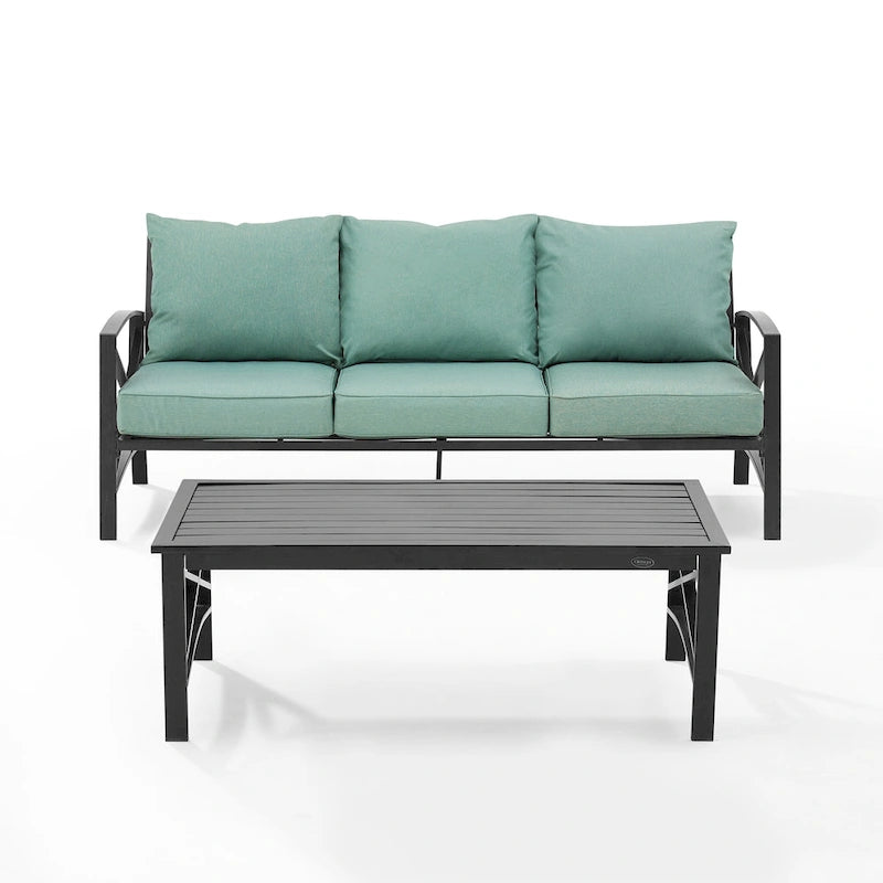 Ensemble de canapés d'extérieur 2 pièces Kaplan Crosley - 79 L x 65 P x 32 H