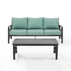 Ensemble de canapés d'extérieur 2 pièces Kaplan Crosley - 79 L x 65 P x 32 H