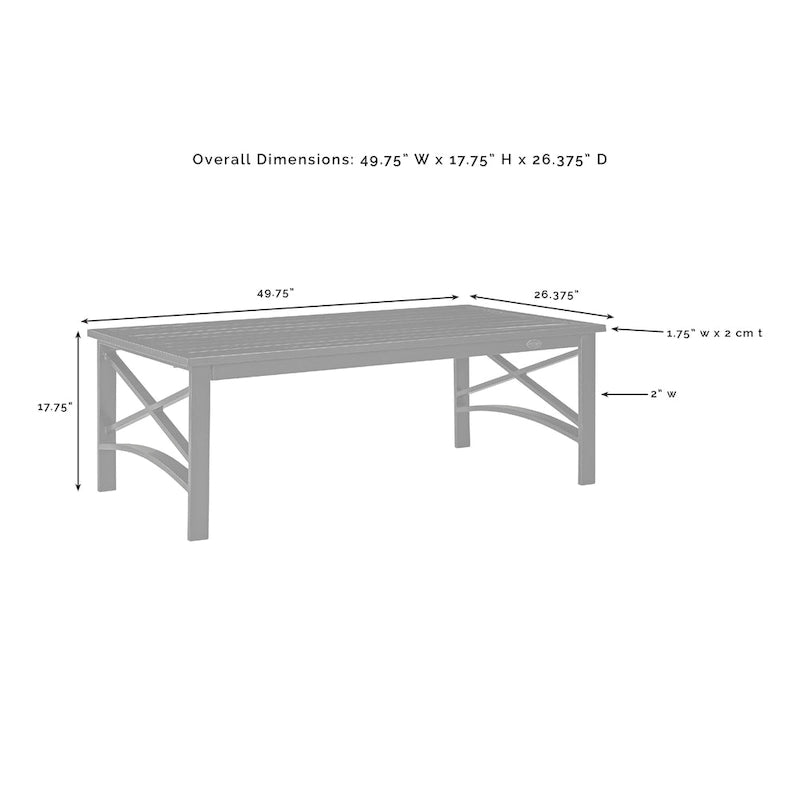 Ensemble de canapés d'extérieur 2 pièces Kaplan Crosley - 79 L x 65 P x 32 H
