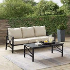 Ensemble de canapés d'extérieur 2 pièces Kaplan Crosley - 79 L x 65 P x 32 H
