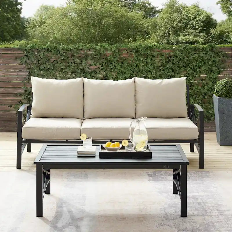 Ensemble de canapés d'extérieur 2 pièces Kaplan Crosley - 79 L x 65 P x 32 H
