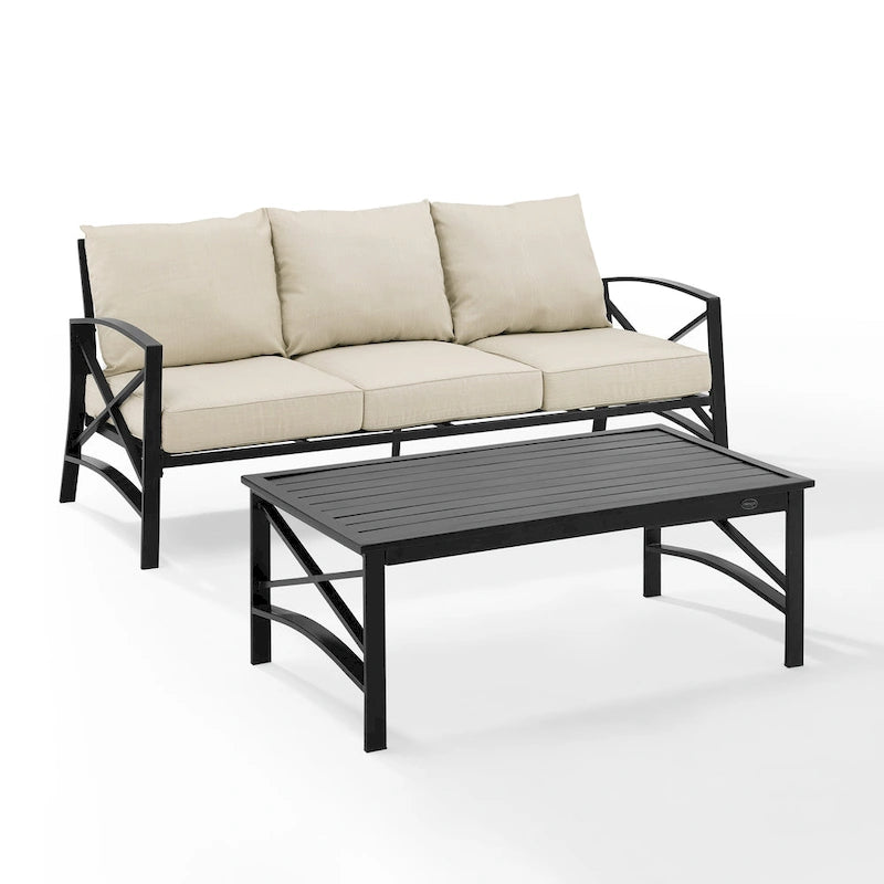 Ensemble de canapés d'extérieur 2 pièces Kaplan Crosley - 79 L x 65 P x 32 H