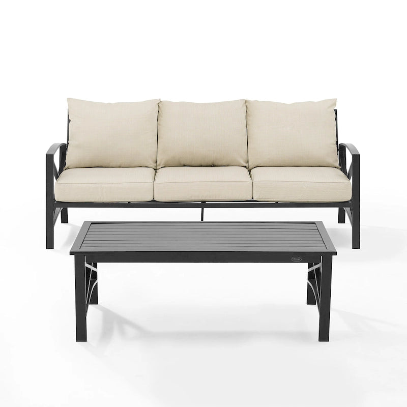 Ensemble de canapés d'extérieur 2 pièces Kaplan Crosley - 79 L x 65 P x 32 H