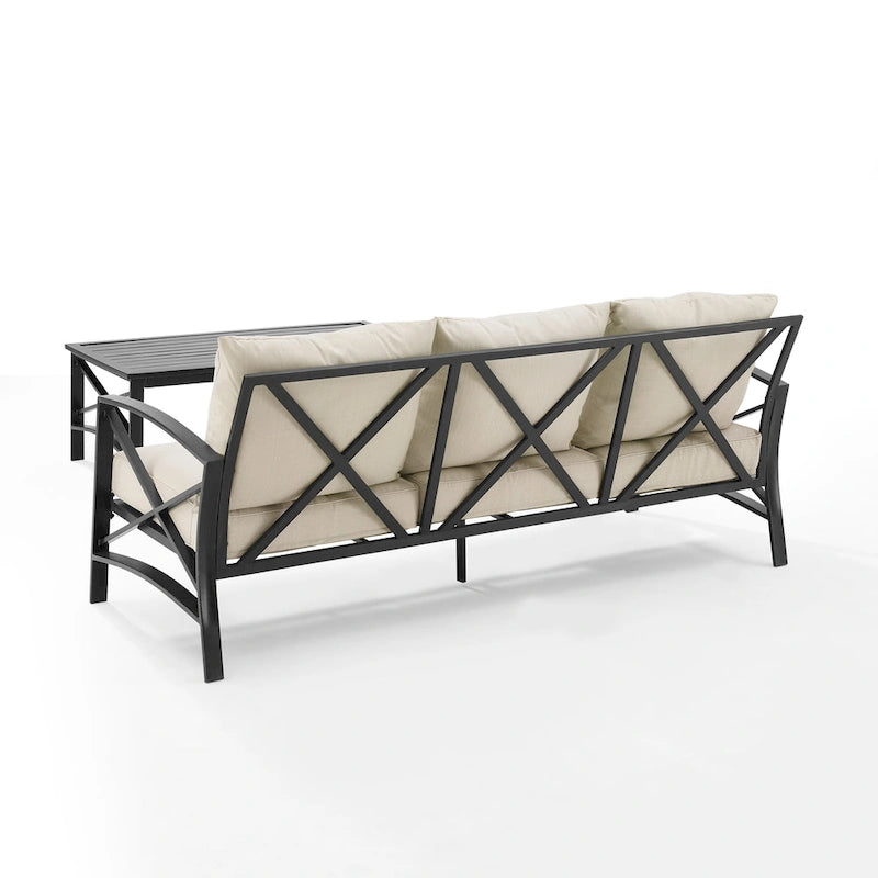 Ensemble de canapés d'extérieur 2 pièces Kaplan Crosley - 79 L x 65 P x 32 H