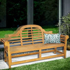 Banc d'extérieur en bois de teck Marlborough Seven Seas Teak, 1,8 m