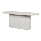 Table à manger d'extérieur Aurelle Home Lisette avec plateau en terrazzo moderne