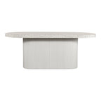 Table à manger d'extérieur Aurelle Home Lisette avec plateau en terrazzo moderne
