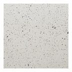 Table à manger d'extérieur Aurelle Home Lisette avec plateau en terrazzo moderne