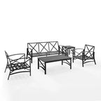 Crosley Kaplan Ensemble de canapés d'extérieur 5 pièces - 147 L x 68,5 P x 32 H