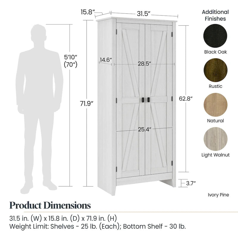 Armoire de rangement large Evolution Becken Ridge 31,5 po